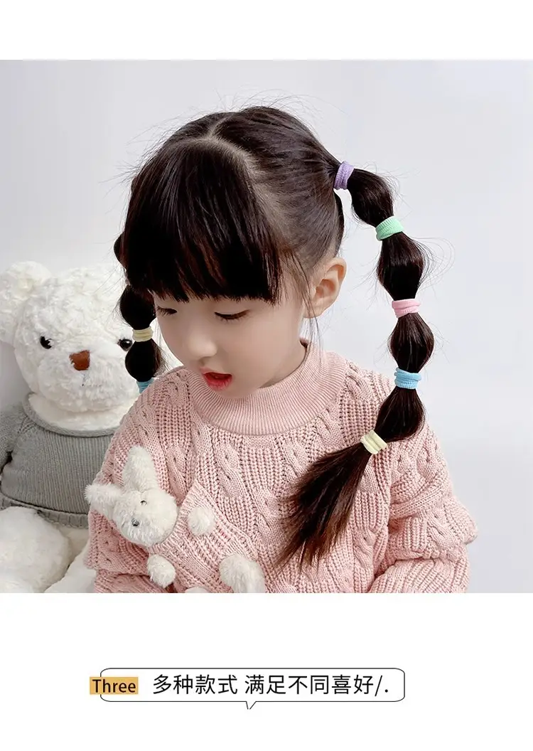 Super Magic Hair Bands for Girls, Pink, 100 Pcs, Lightweight & Non-Hurtful — feature 24