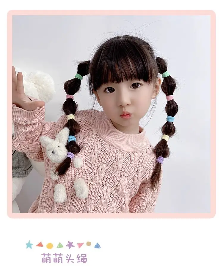 Super Magic Hair Bands for Girls, Pink, 100 Pcs, Lightweight & Non-Hurtful — feature 26