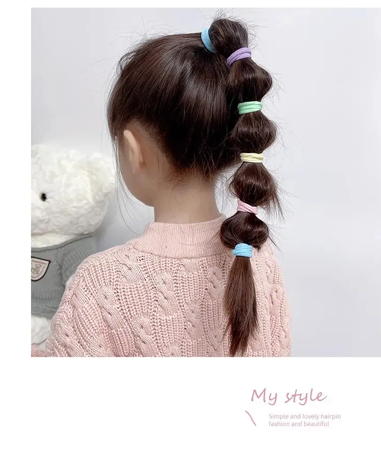 Super Magic Hair Bands for Girls, Pink, 100 Pcs, Lightweight & Non-Hurtful — feature 32