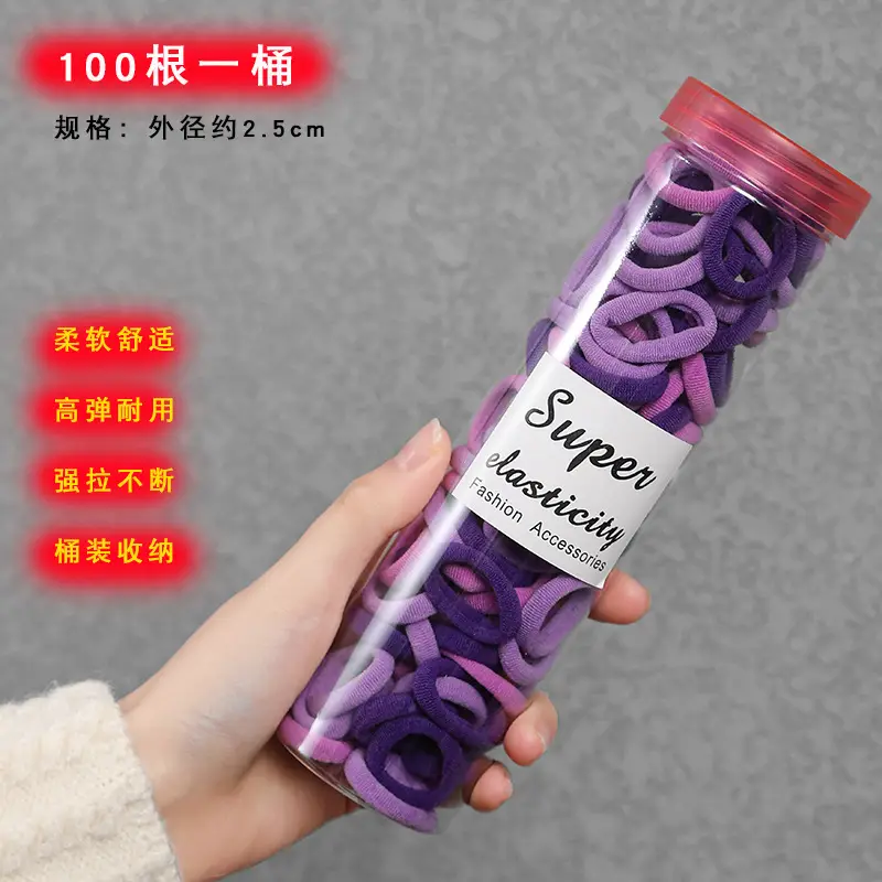 Super Magic Hair Bands for Girls, Pink, 100 Pcs, Lightweight & Non-Hurtful - Image 7