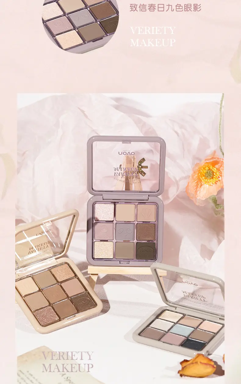 Novo Zhixin 9-Color Eyeshadow Palette Earth Tones — feature 19