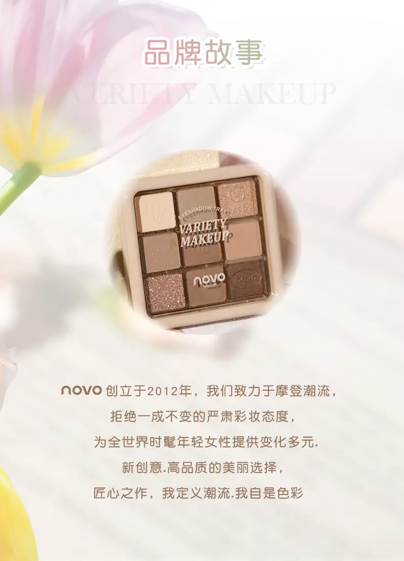 Novo Zhixin 9-Color Eyeshadow Palette Earth Tones — feature 21