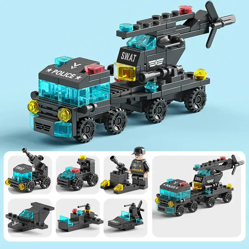 Lego Police Car Fire Assembly Toy for Boys - Image 10