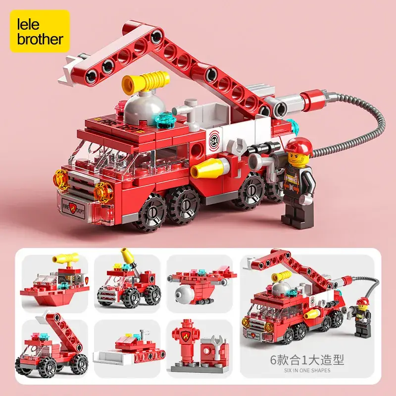 Lego Police Car Fire Assembly Toy for Boys - Image 2