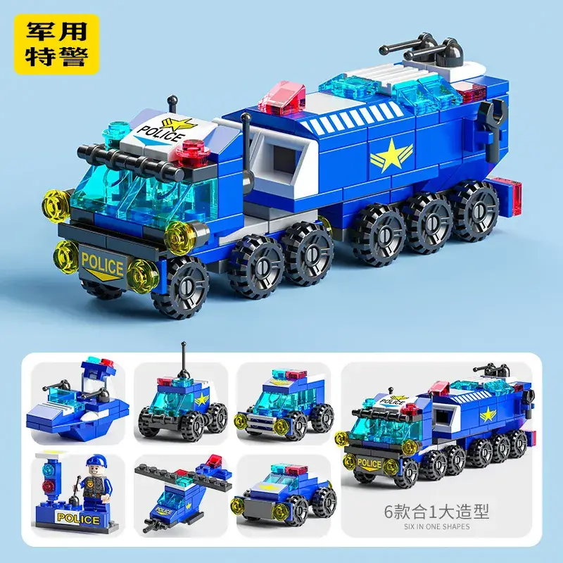 Lego Police Car Fire Assembly Toy for Boys - Image 6