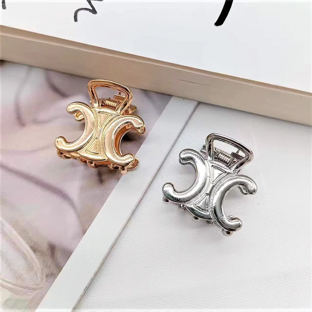 Mini Crown Head Clip Set Gold Silver 2023 — feature 5