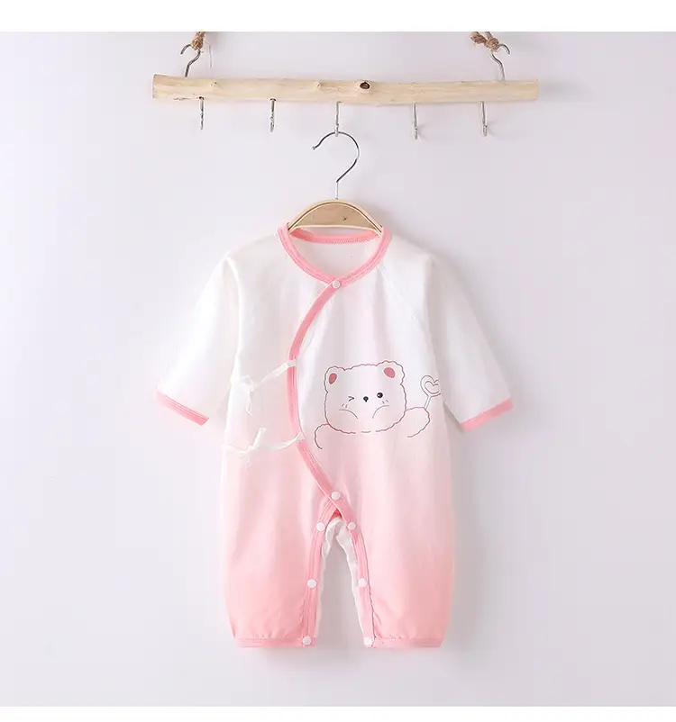 Baby Pajamas Set Cotton One Piece Blue Pink — feature 12