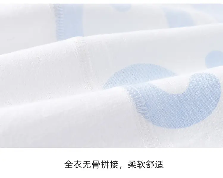 Baby Pajamas Set Cotton One Piece Blue Pink — feature 9
