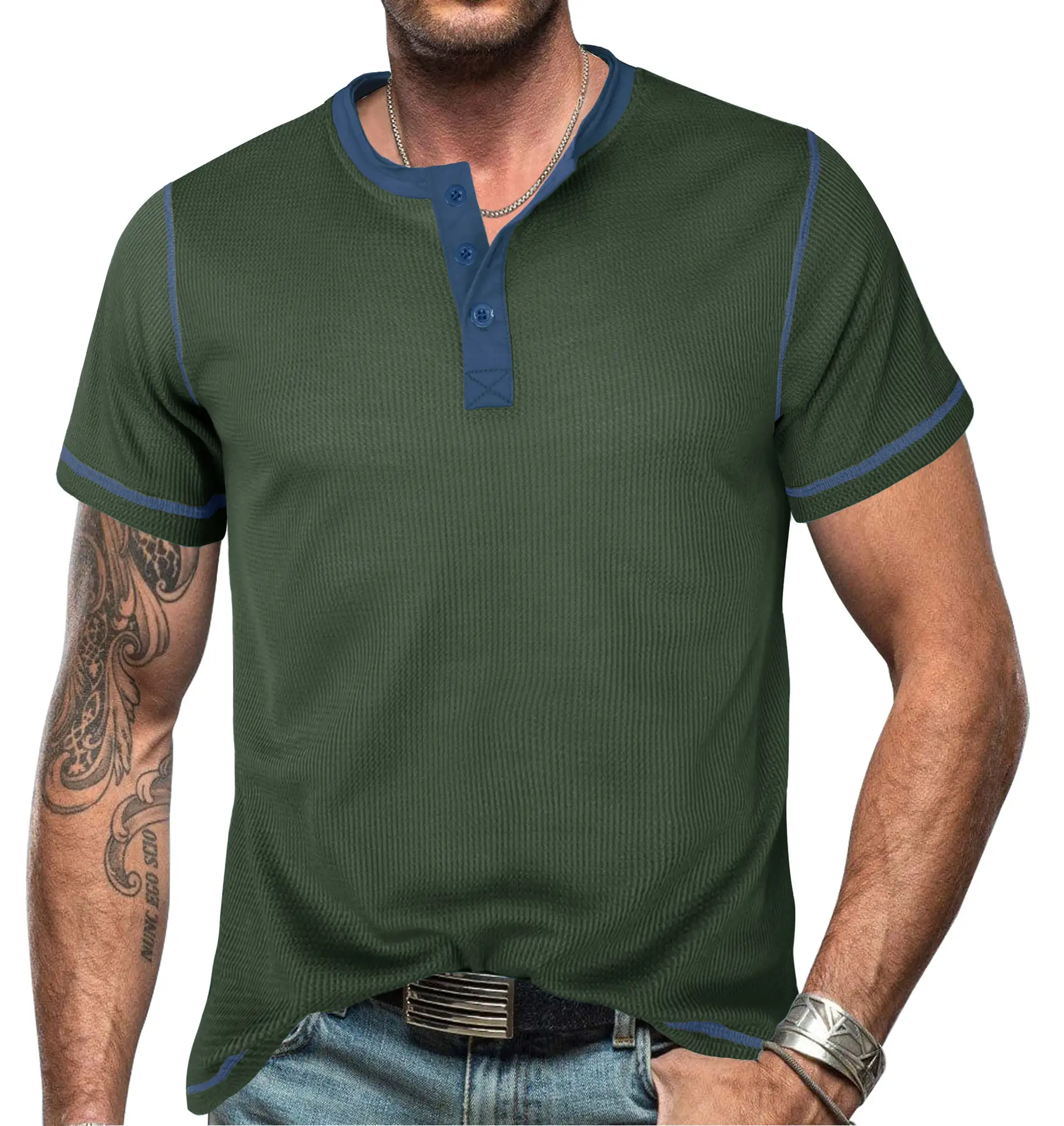 Men's White Retro T-Shirt Short Sleeve 2023 Summer - Image 10