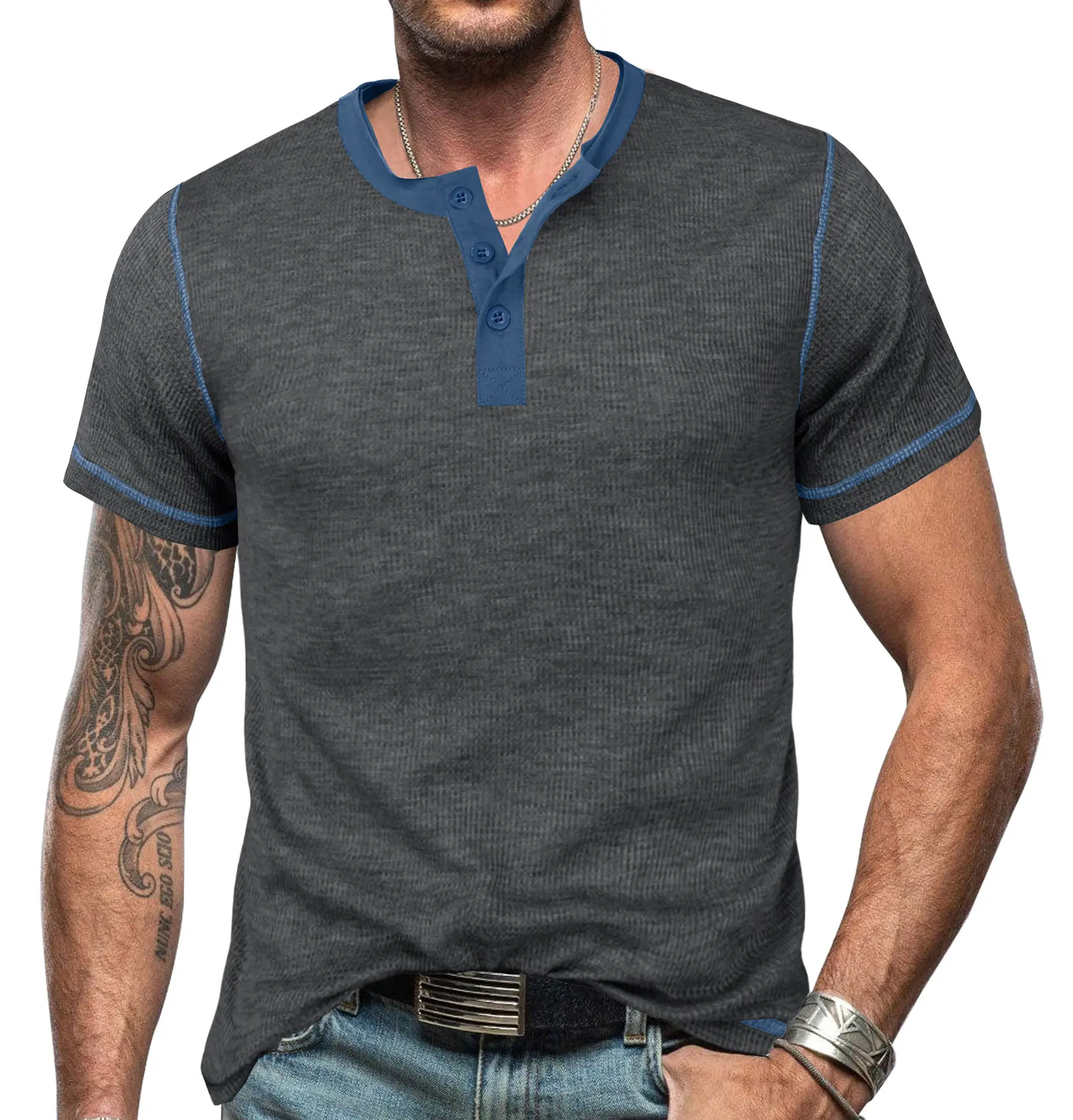 Men's White Retro T-Shirt Short Sleeve 2023 Summer - Image 8