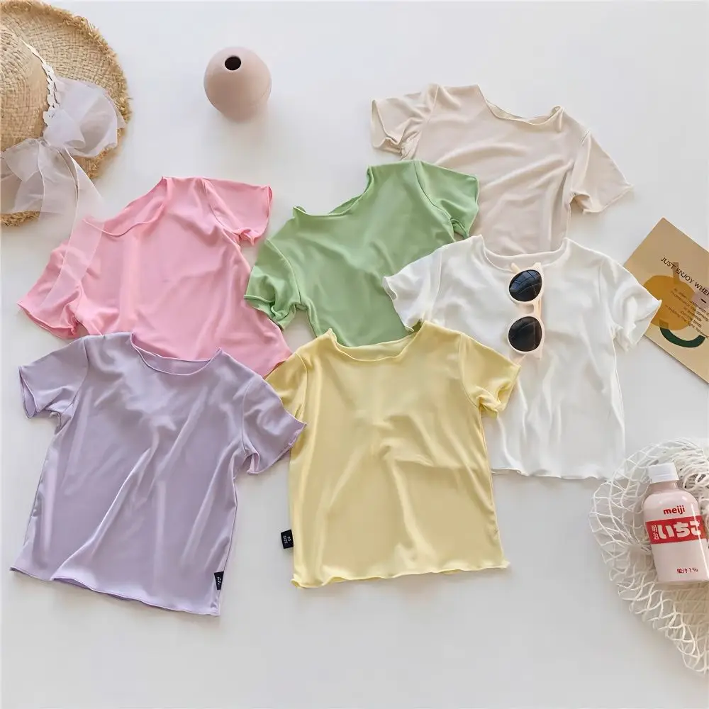 Girls' 2023 Summer Modal T-Shirt 20 Colors - Image 8