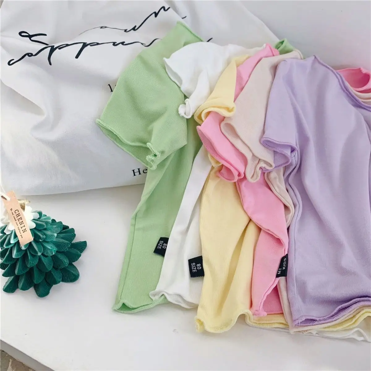 Girls' 2023 Summer Modal T-Shirt 20 Colors — feature 4