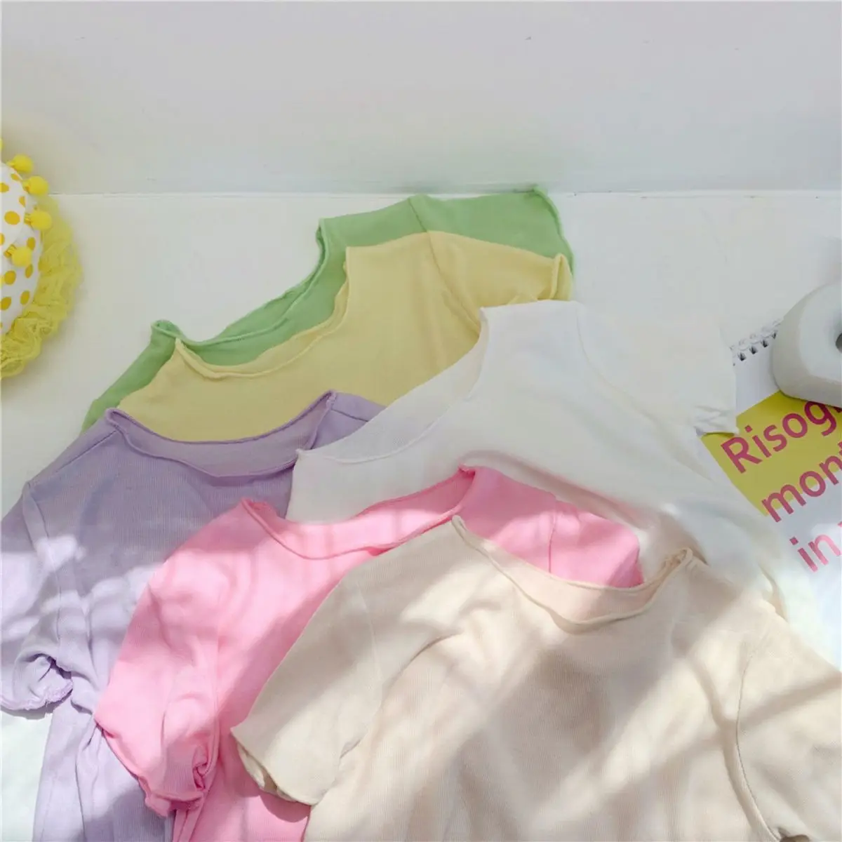 Girls' 2023 Summer Modal T-Shirt 20 Colors — feature 5