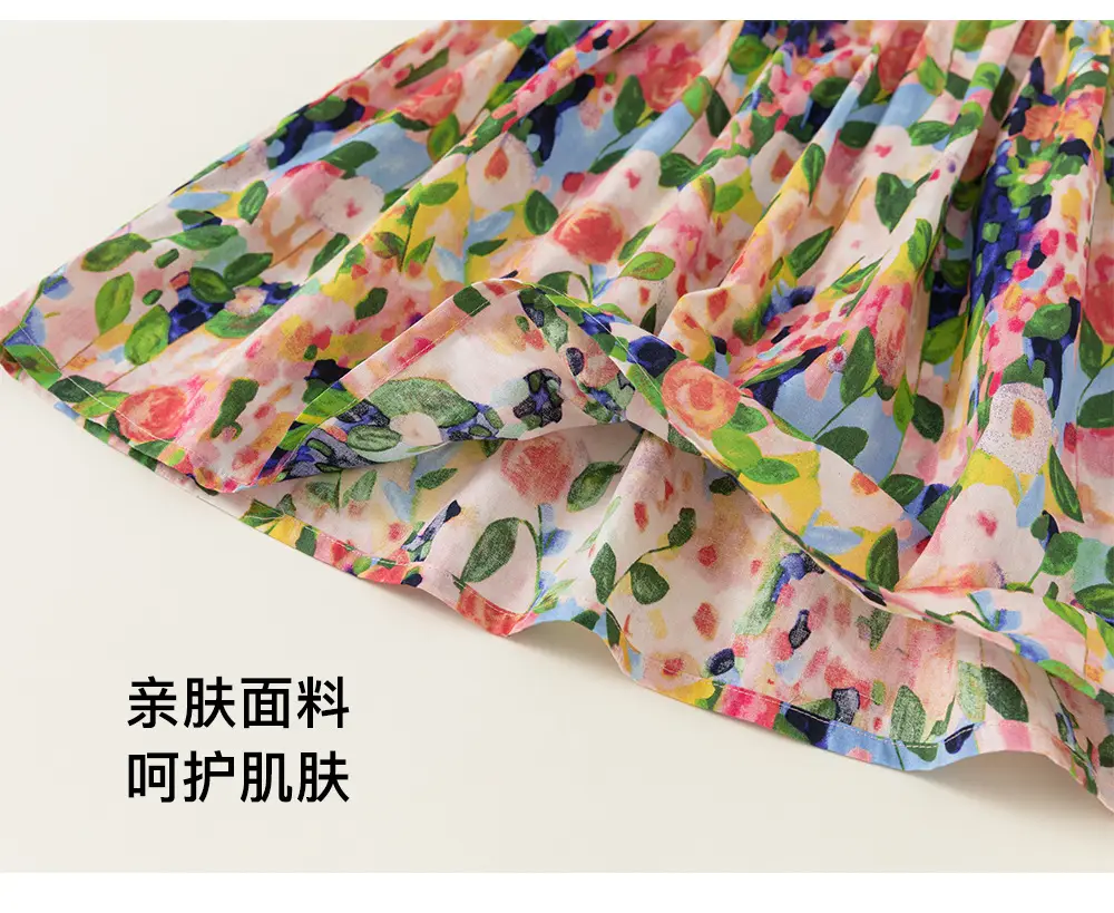 Korean Style Girls Summer Dress Heart Full Print — feature 19