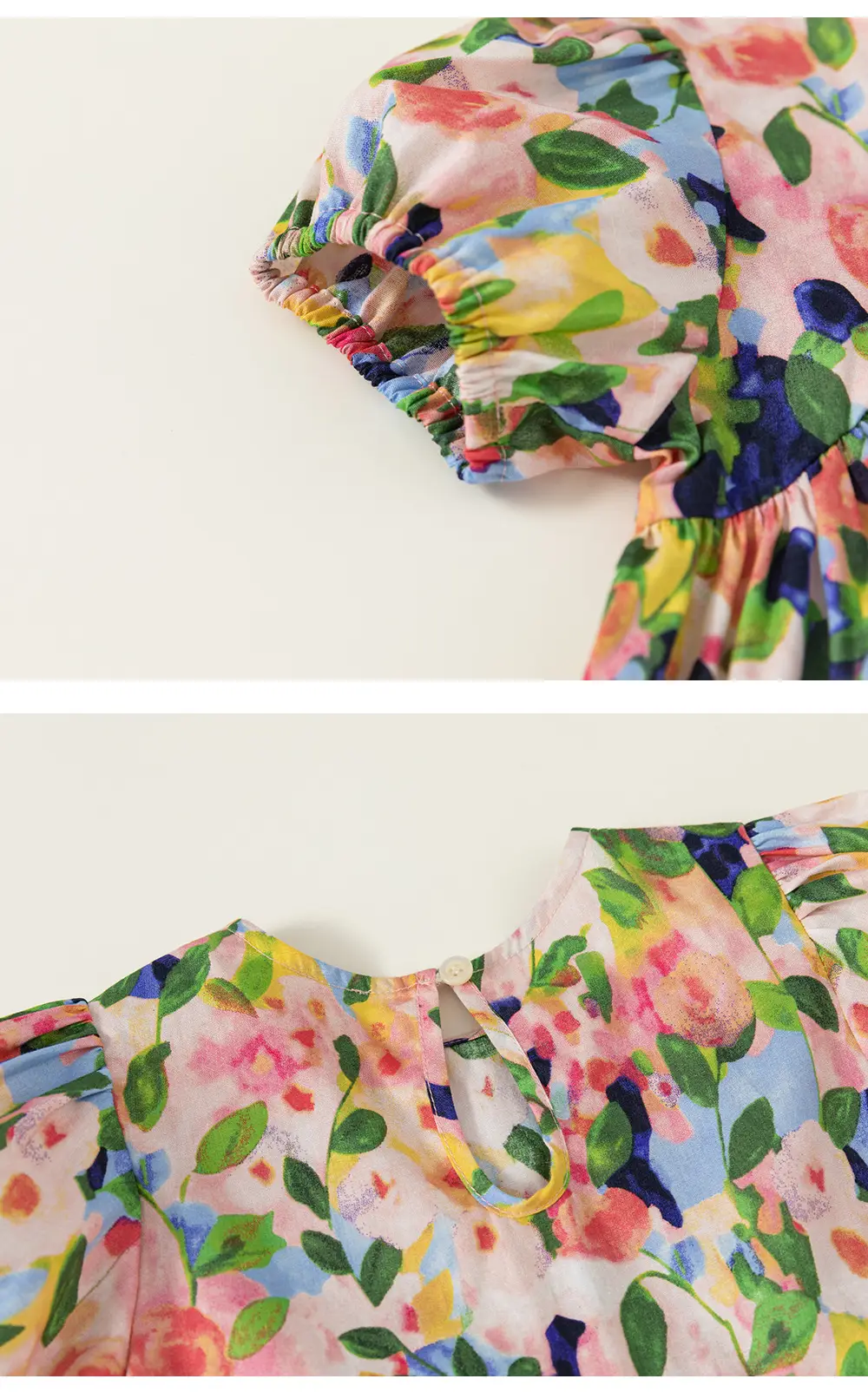 Korean Style Girls Summer Dress Heart Full Print — feature 25