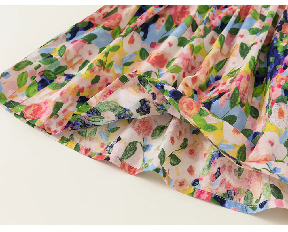 Korean Style Girls Summer Dress Heart Full Print — feature 26