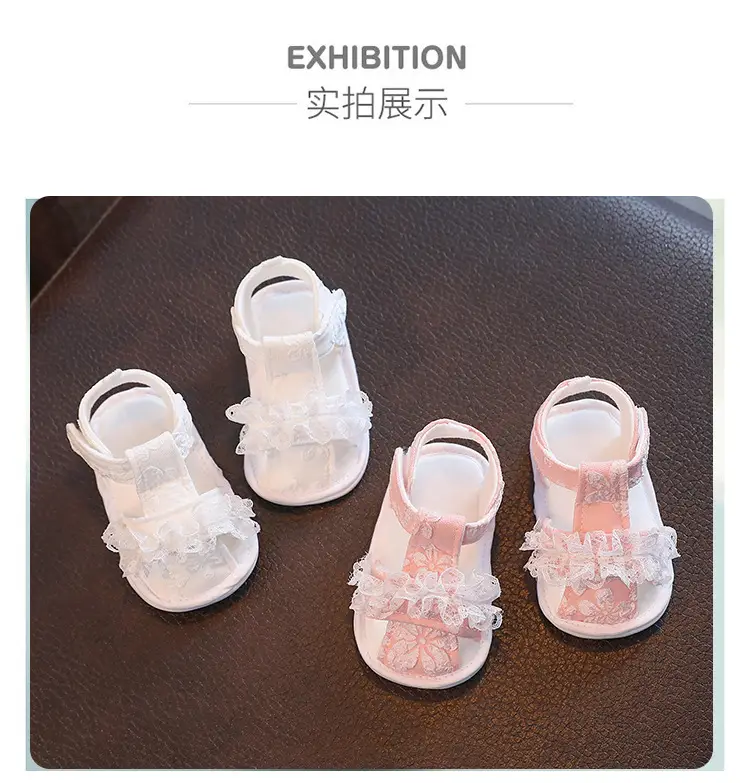 Baby Lace Sandals 0-3M Soft-Soled Breathable — feature 9