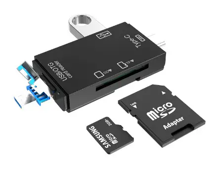 USB3.0 Card Reader Type-C for Android Mobile Phone Computer Otg2.0Sd/Tf/Us Memory Card Six-In-One - Image 2