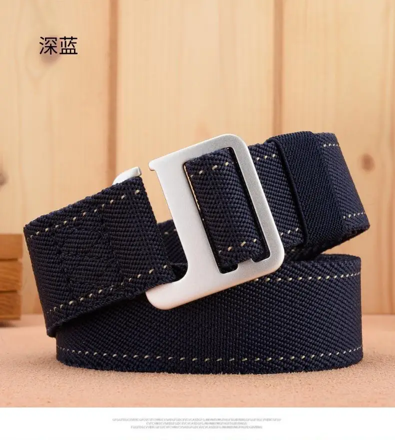 Men's Black Nylon Belt with Silver Buckle β feature 5