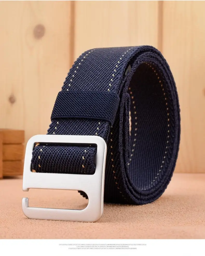 Men's Black Nylon Belt with Silver Buckle β feature 6