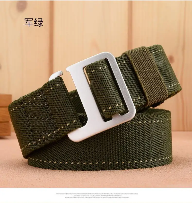 Men's Black Nylon Belt with Silver Buckle β feature 7