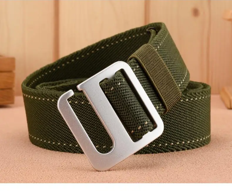 Men's Black Nylon Belt with Silver Buckle β feature 8