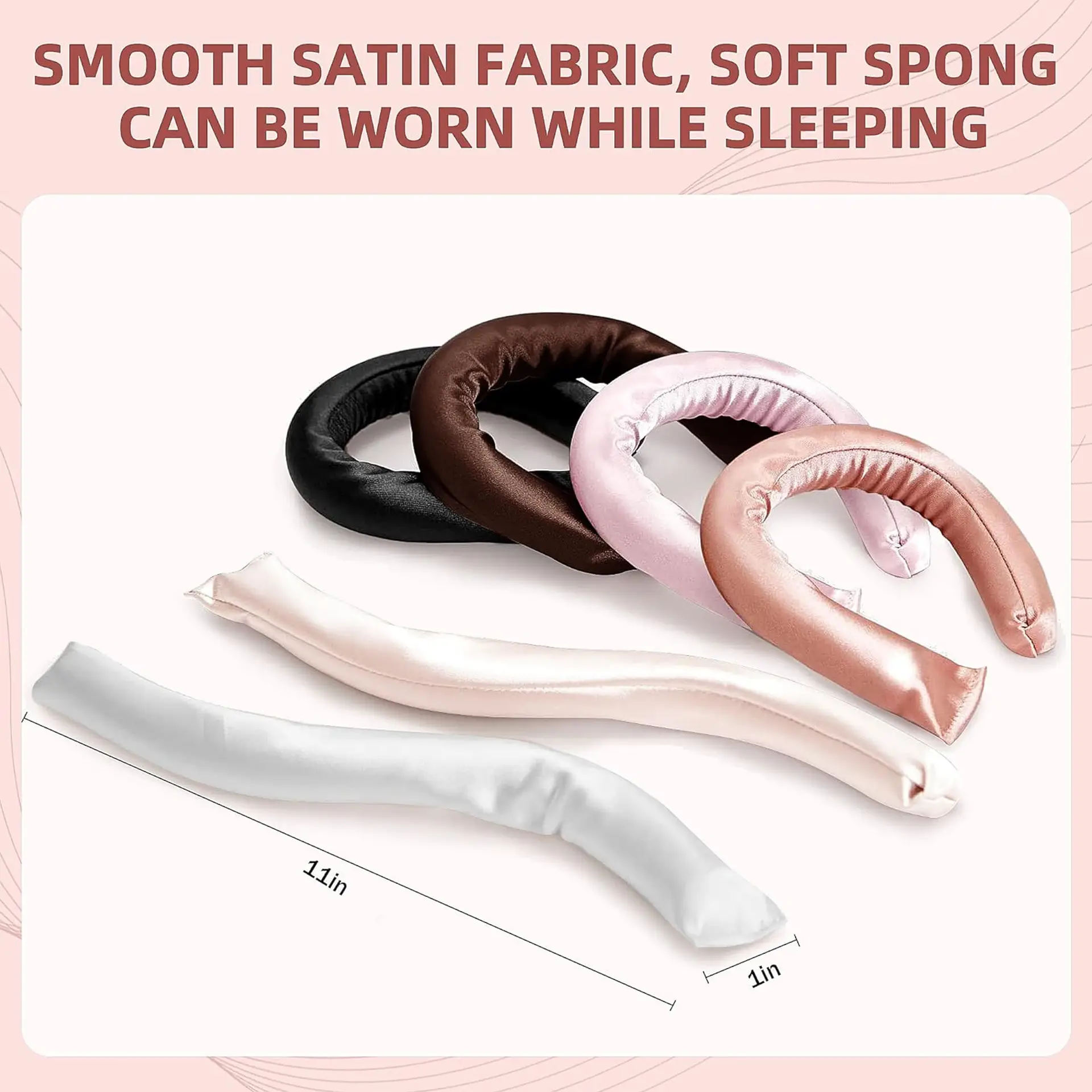 Cross-Border Sleep Curling Iron Set 25cm Heat-Free Lazy Curling Iron — feature 2