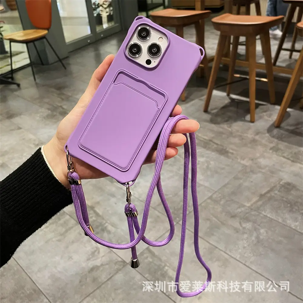 Pink iPhone 16 Pro Max Phone Case with Lanyard Strap — feature 9