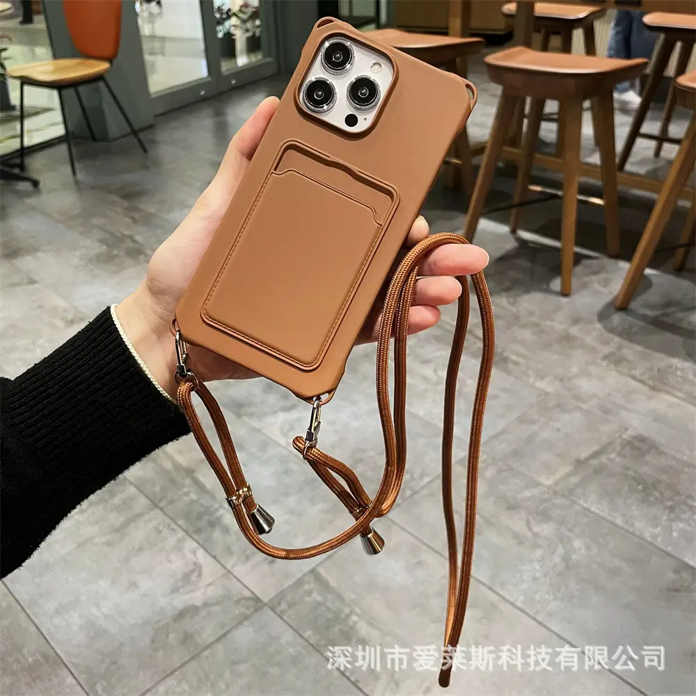 Pink iPhone 16 Pro Max Phone Case with Lanyard Strap - Image 2