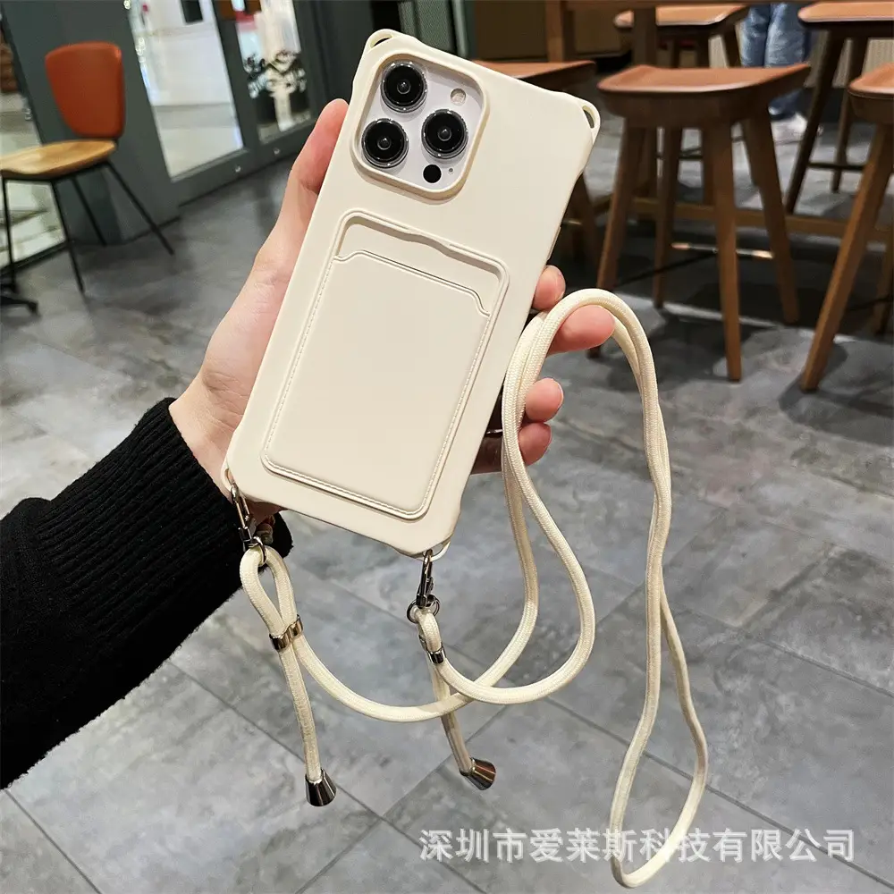Pink iPhone 16 Pro Max Phone Case with Lanyard Strap - Image 6