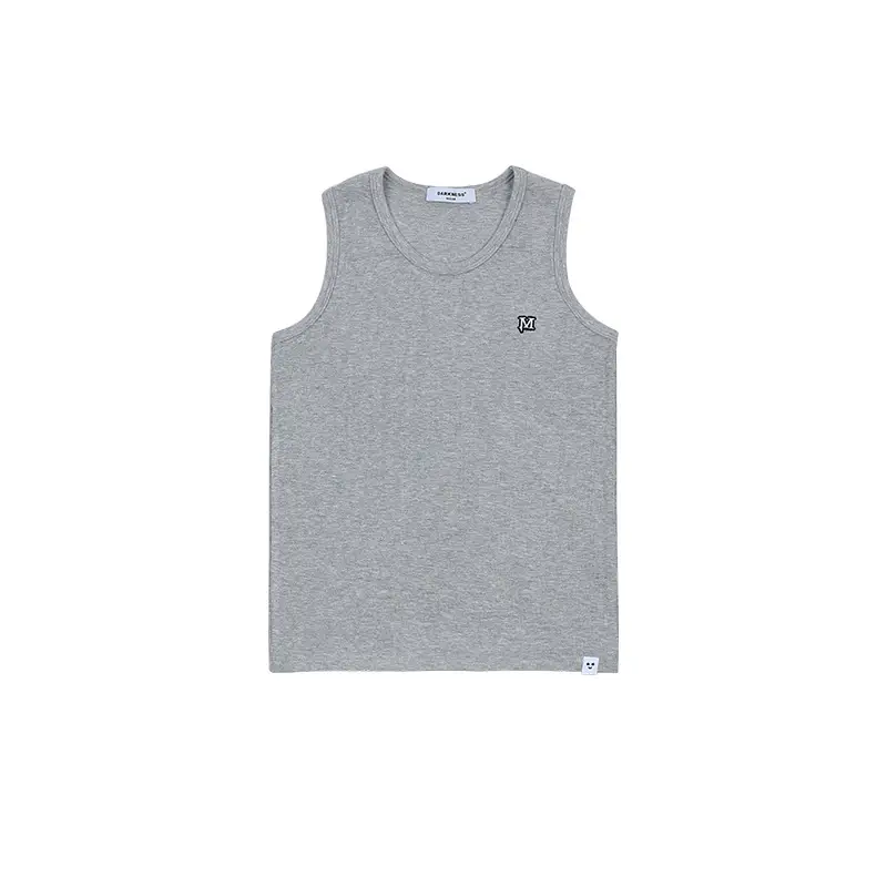 Gray Sleeveless Sports Vest for Boys Middle to Big Kids - Image 2