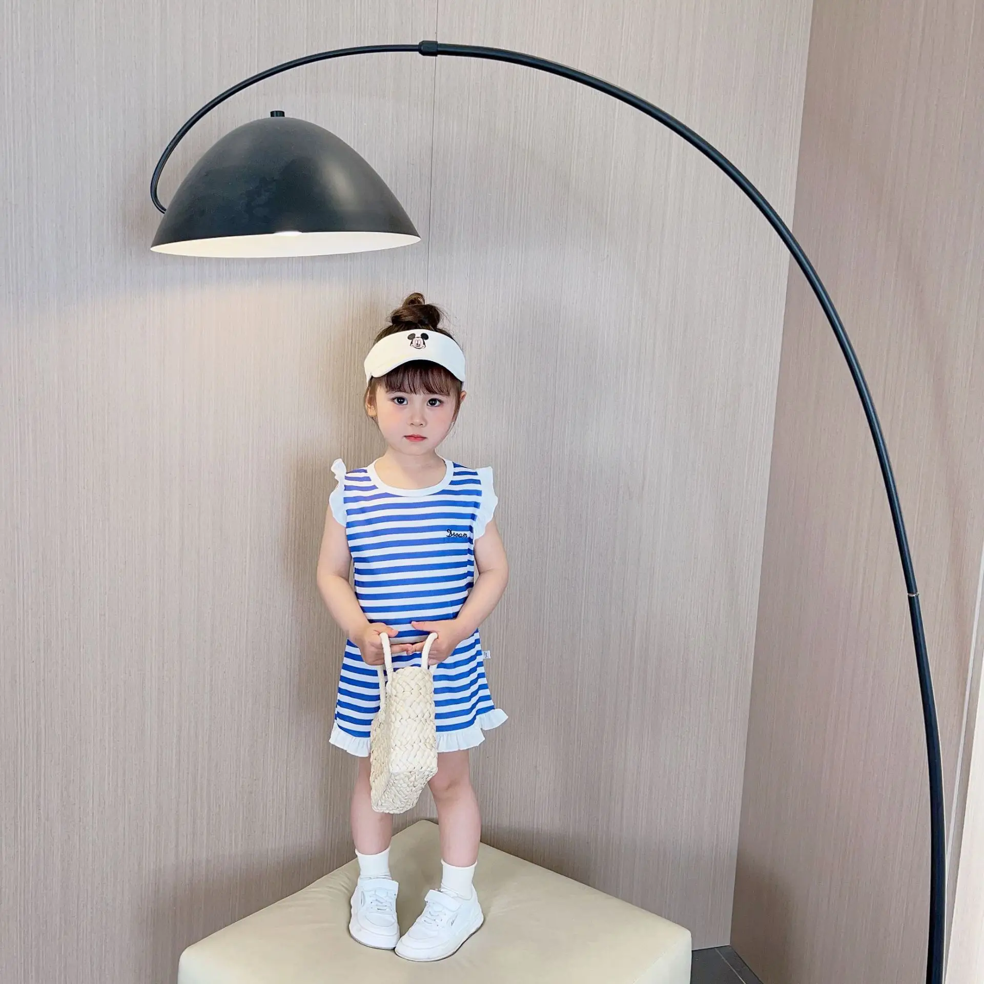 Summer Girls Striped Sleeveless Vest Dress Baby Casual Beach Dress — feature 8