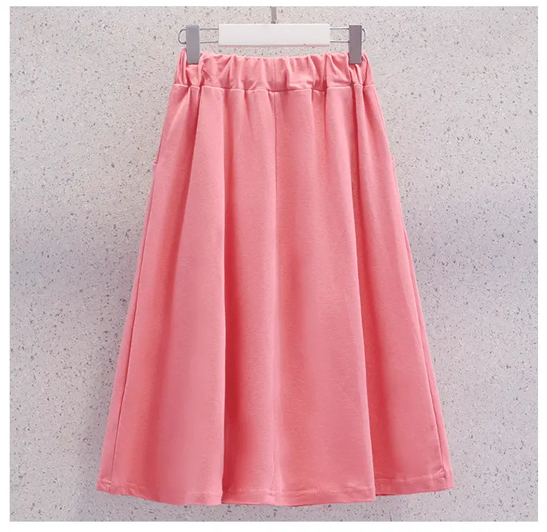 Girls' Pink Bow Skirt Set Summer Wear — feature 10