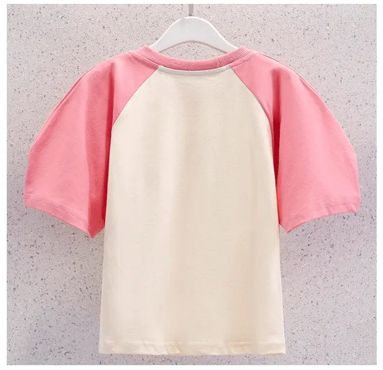 Girls' Pink Bow Skirt Set Summer Wear — feature 8