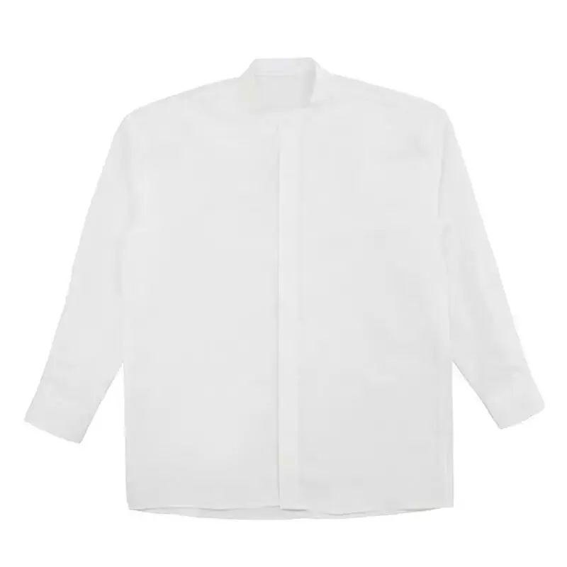 Men's Black Round Neck Long Sleeve Shirt - Image 5