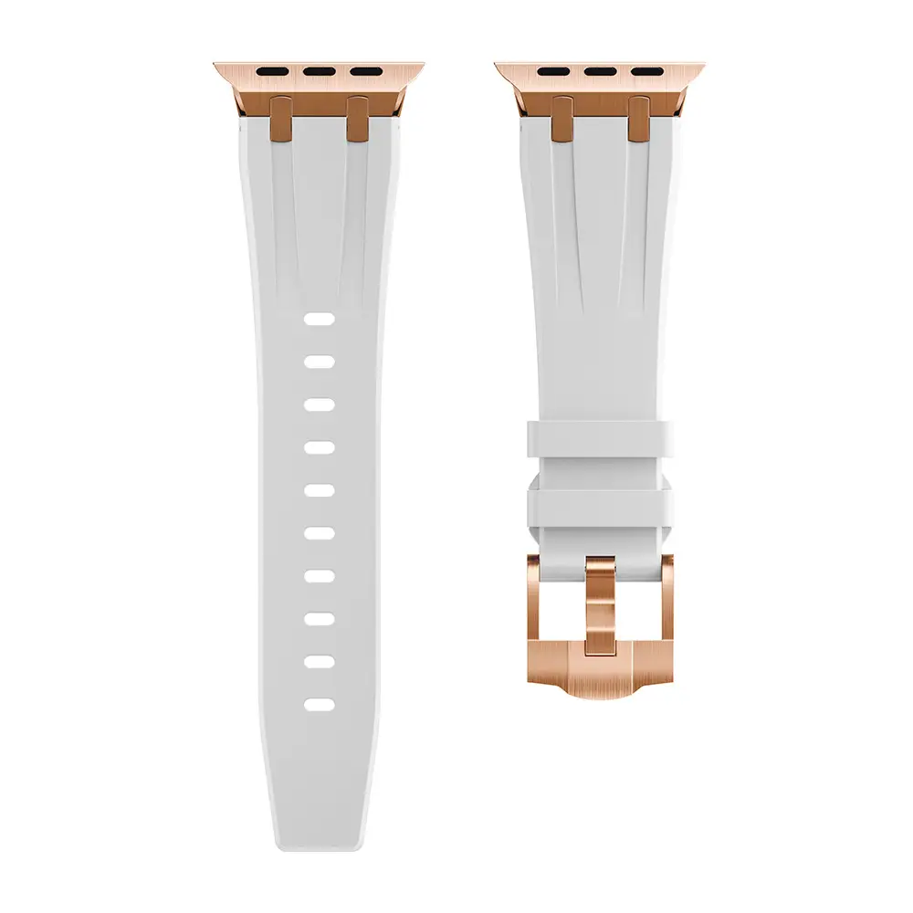 Orange Liquid Silicone Watch Strap for Apple Watch Ultra
