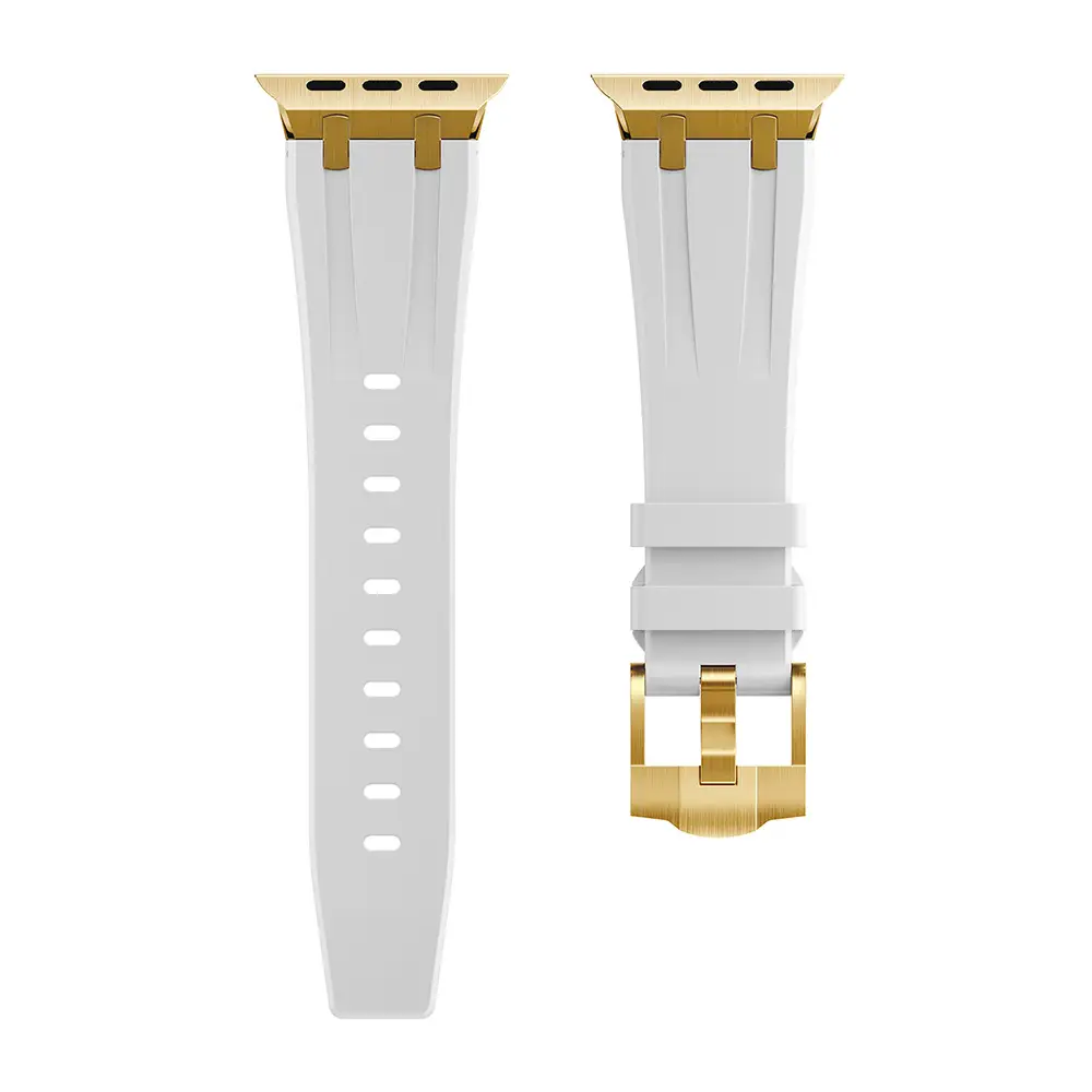 Orange Liquid Silicone Watch Strap for Apple Watch Ultra