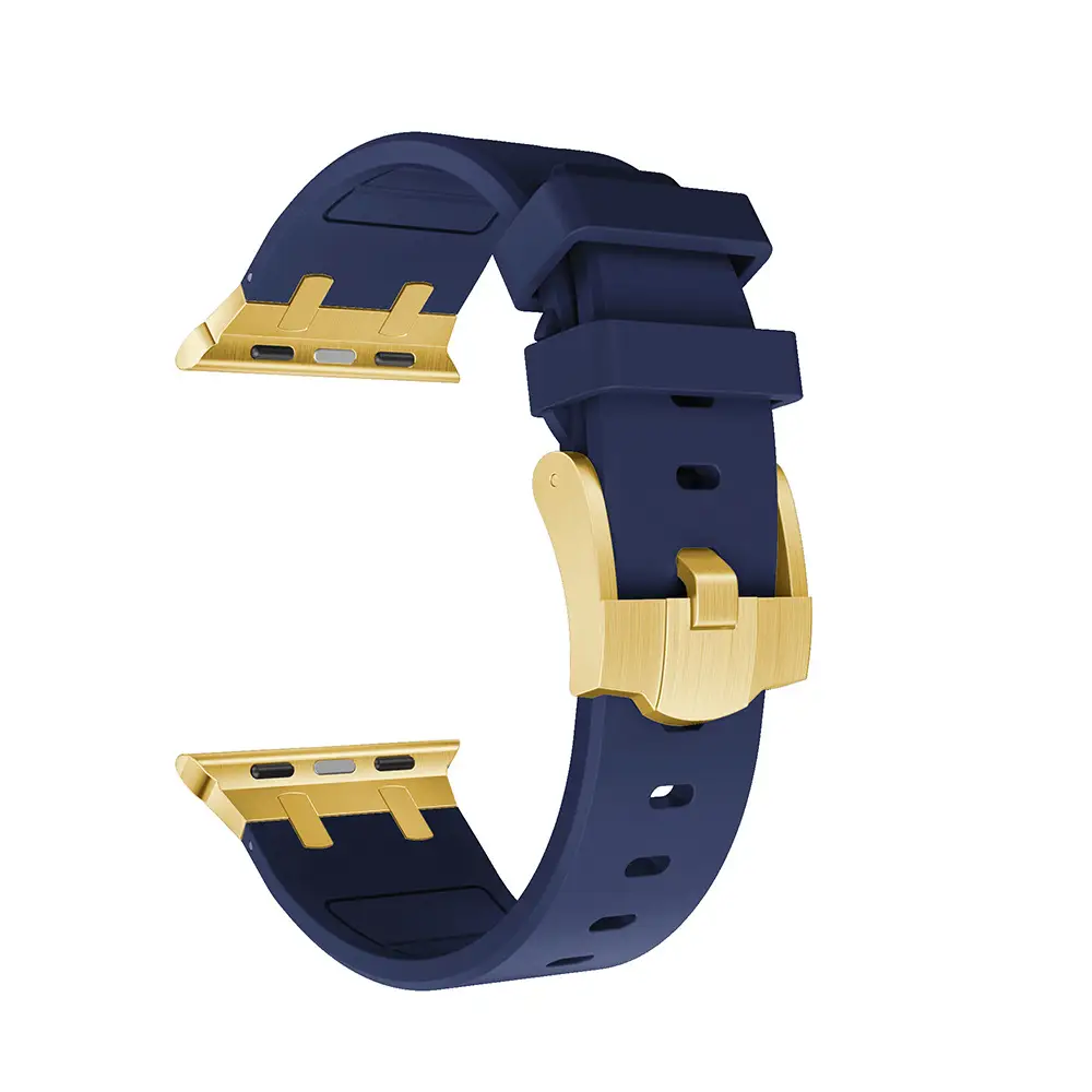 Orange Liquid Silicone Watch Strap for Apple Watch Ultra