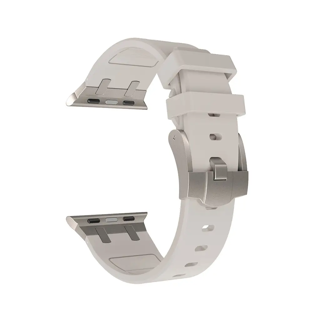 Orange Liquid Silicone Watch Strap for Apple Watch Ultra