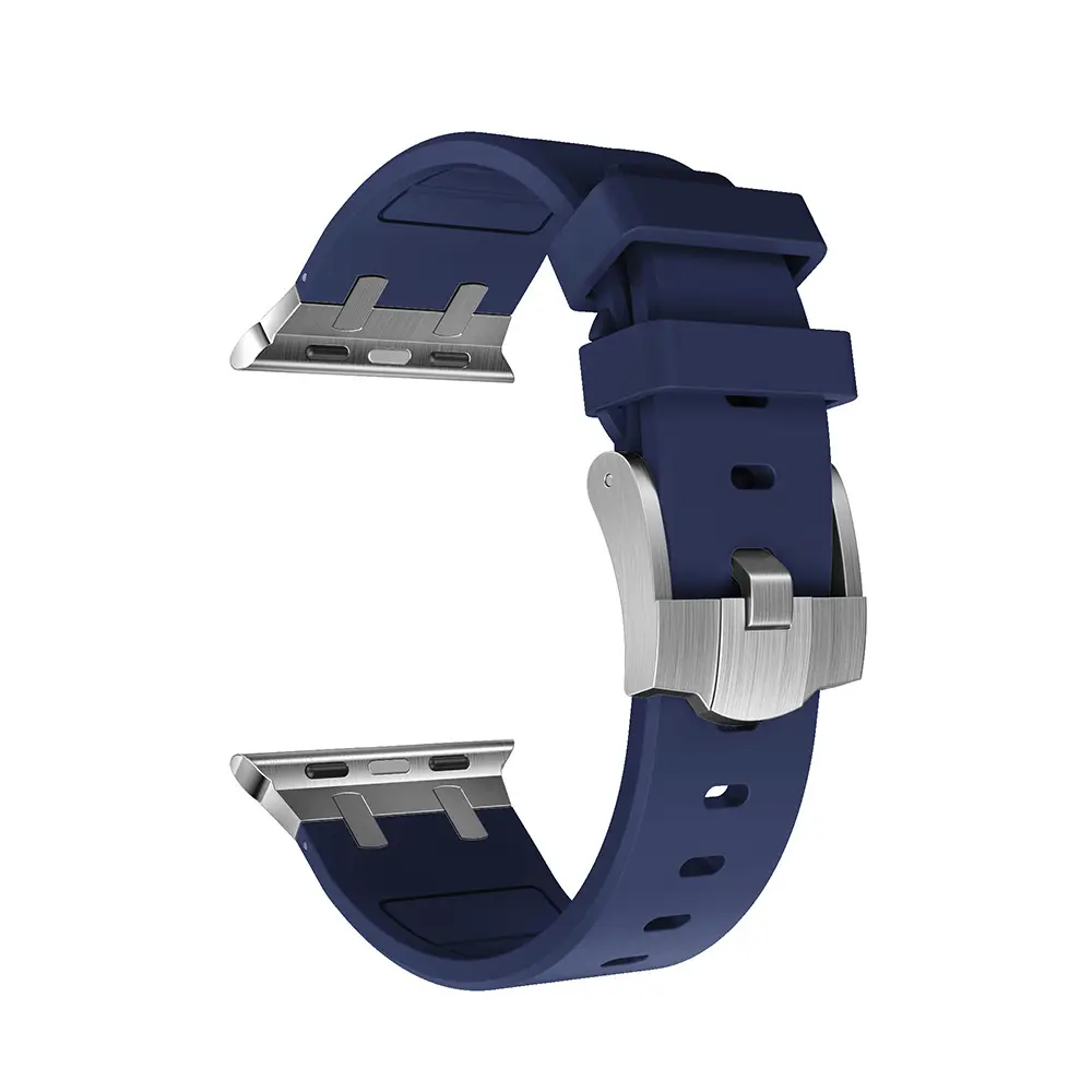 Orange Liquid Silicone Watch Strap for Apple Watch Ultra