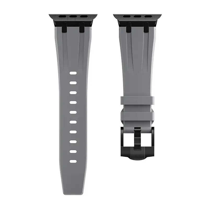 Orange Liquid Silicone Watch Strap for Apple Watch Ultra
