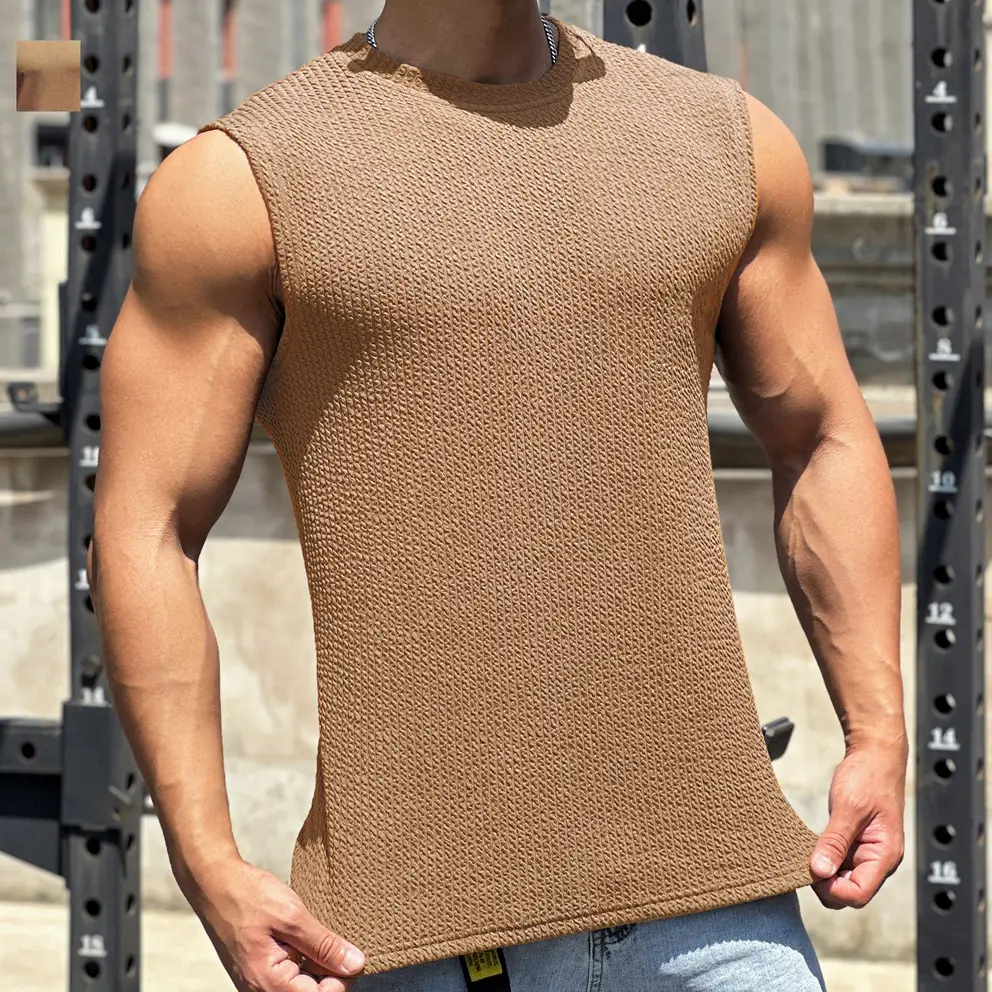 Men's Black Sleeveless Snake Base Vest