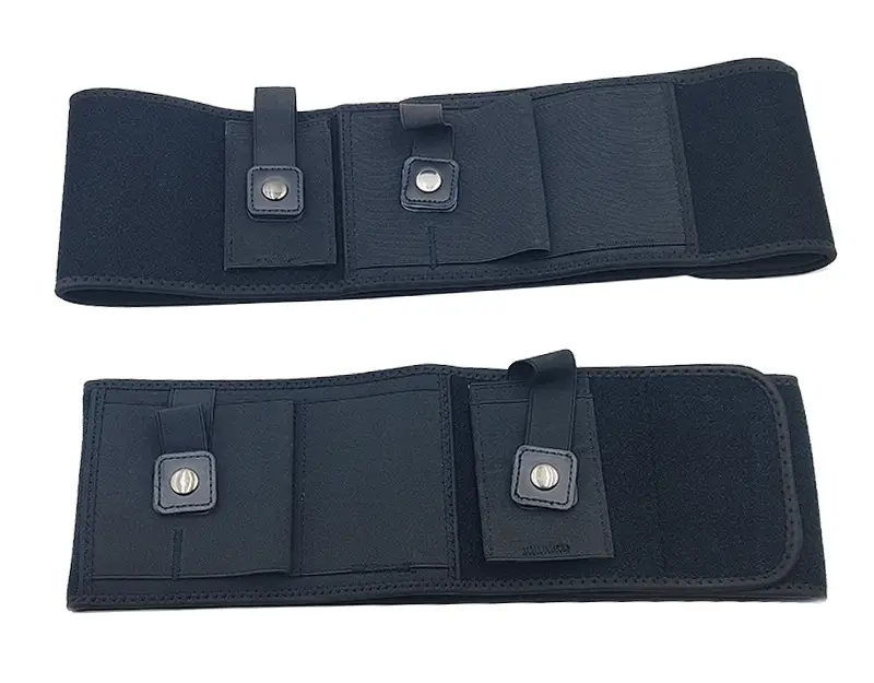 Black Tactical Invisible Belt Belt Bag with Quick Draw Pocket — feature 13