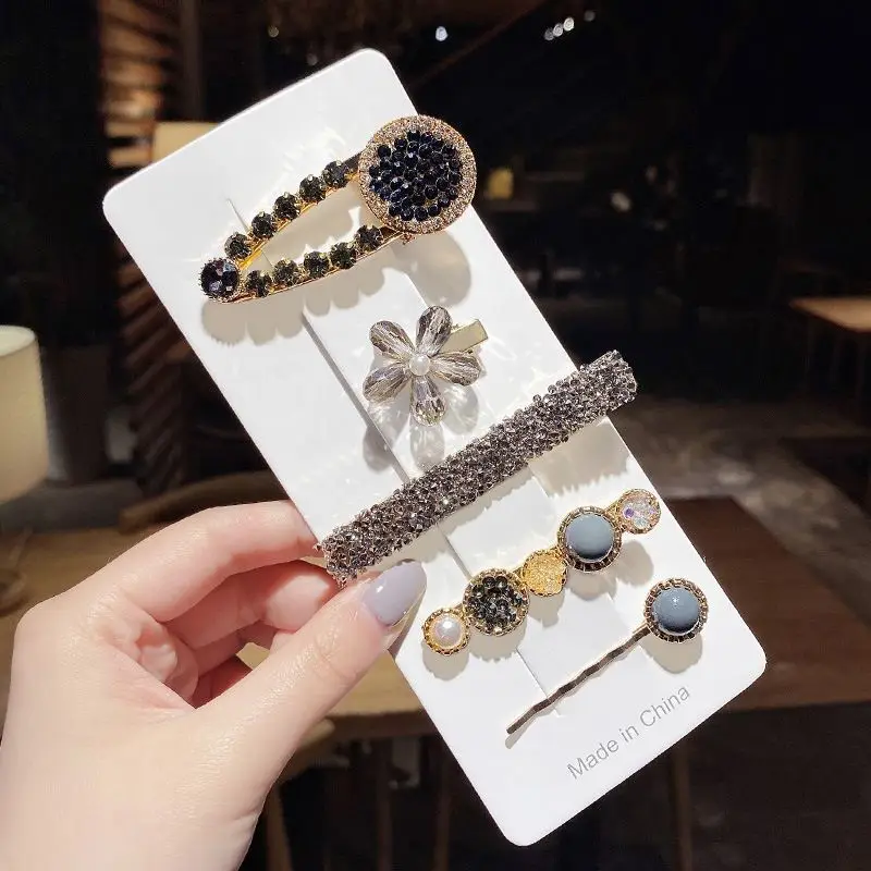 Xiaoxiang Style Rhinestone Hairpin Set for Women — feature 8