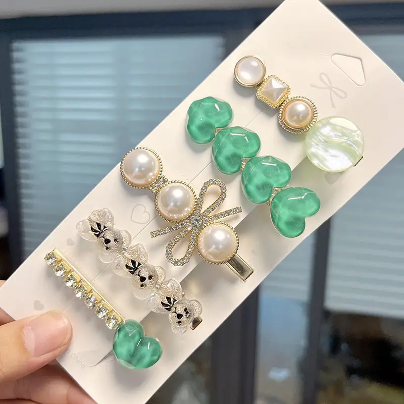 Xiaoxiang Style Rhinestone Hairpin Set for Women - Image 10