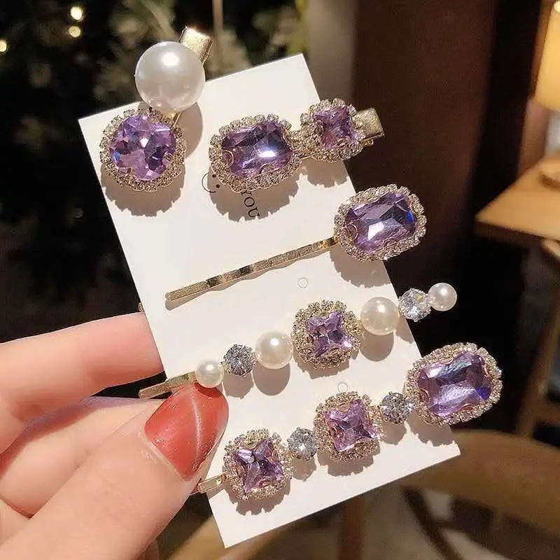 Xiaoxiang Style Rhinestone Hairpin Set for Women - Image 18