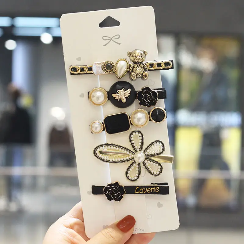 Xiaoxiang Style Rhinestone Hairpin Set for Women - Image 7