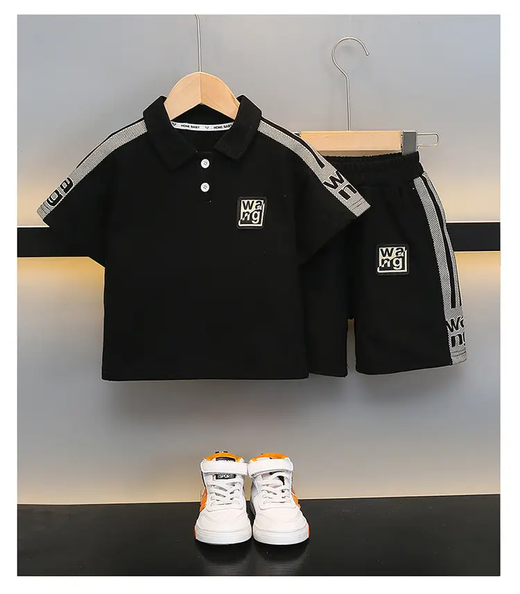 Boys Green Polo Suit 2025 Summer New Kidsren — feature 14