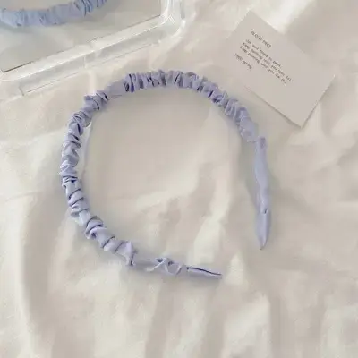 Cream Sweet Satin Hairband for Women - Image 4