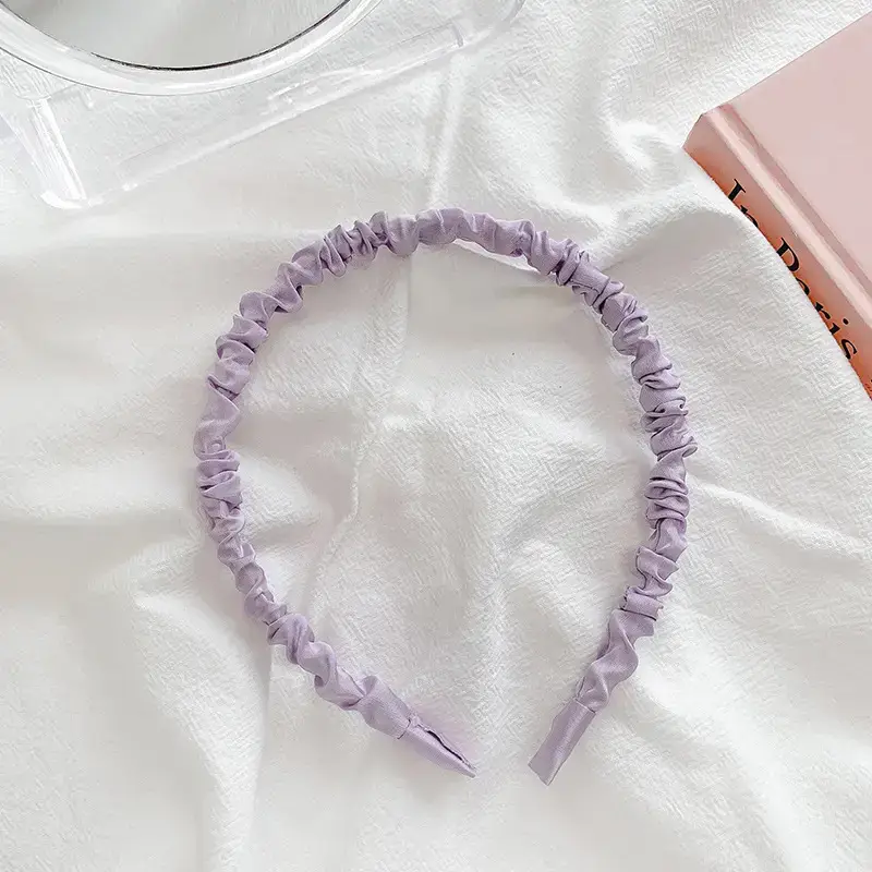 Cream Sweet Satin Hairband for Women - Image 7